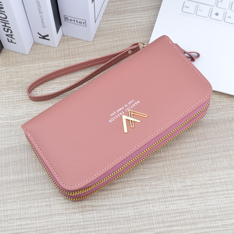 New Designer Bag Women's Wallet Long Wallet Double Zipper Clutch Fashion Simple Large Capacity Luxury Bag Double Layer Wallet Phone Bag