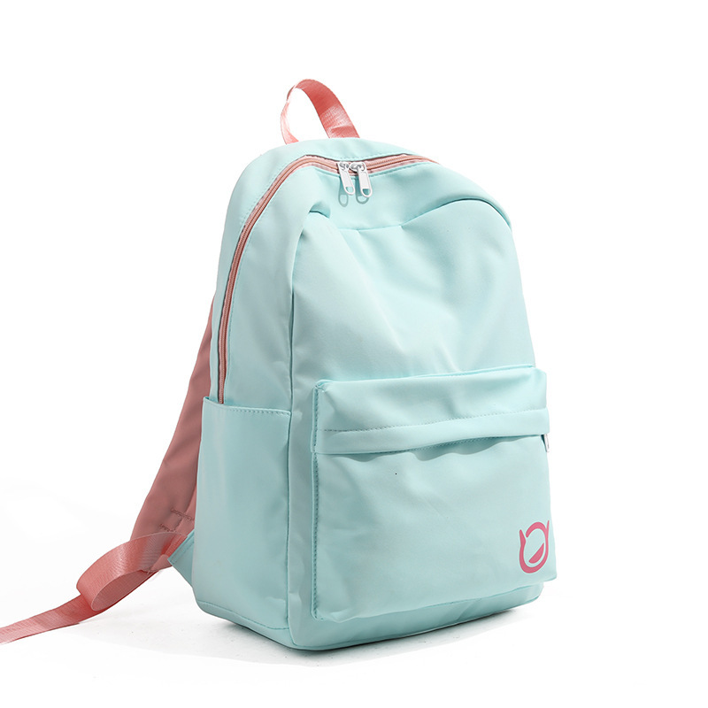 Mint Fresh Color Block Backpack for Middle and High School Students ddmymoon