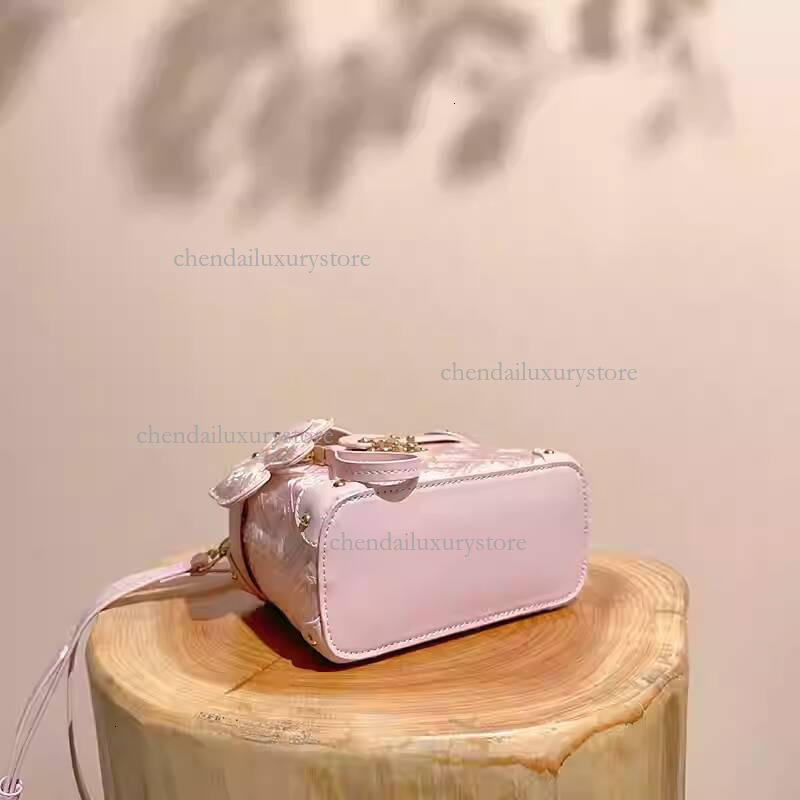 Free Shipping Designer Luxury Exquisite Makeup Bag Fashion Women's Pink Handbag Brocade Square Box New Single Shoulder Crossbody Bag