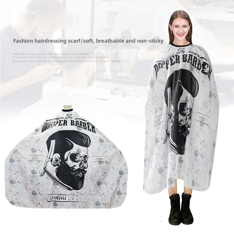 Hairdresser Bib Pattern Cutting Hair Waterproof Cloth Salon Barber Cape Cleaning Hairdressing Apron Professional Haircut Capes
