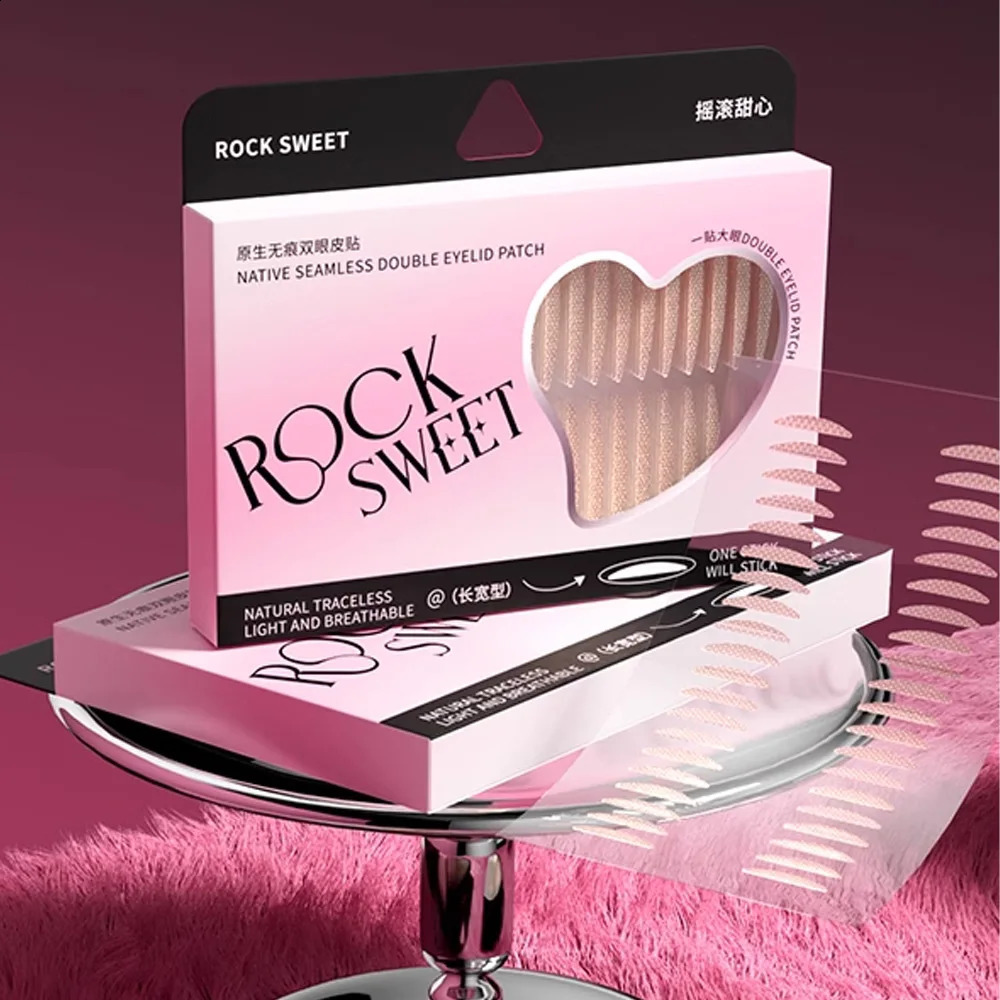 ROCK SWEET 240 Pieces Waterproof Double Eyelid Sticker Breathable Invisible Blend Natural Traceless Double Eyelid Tape 250807