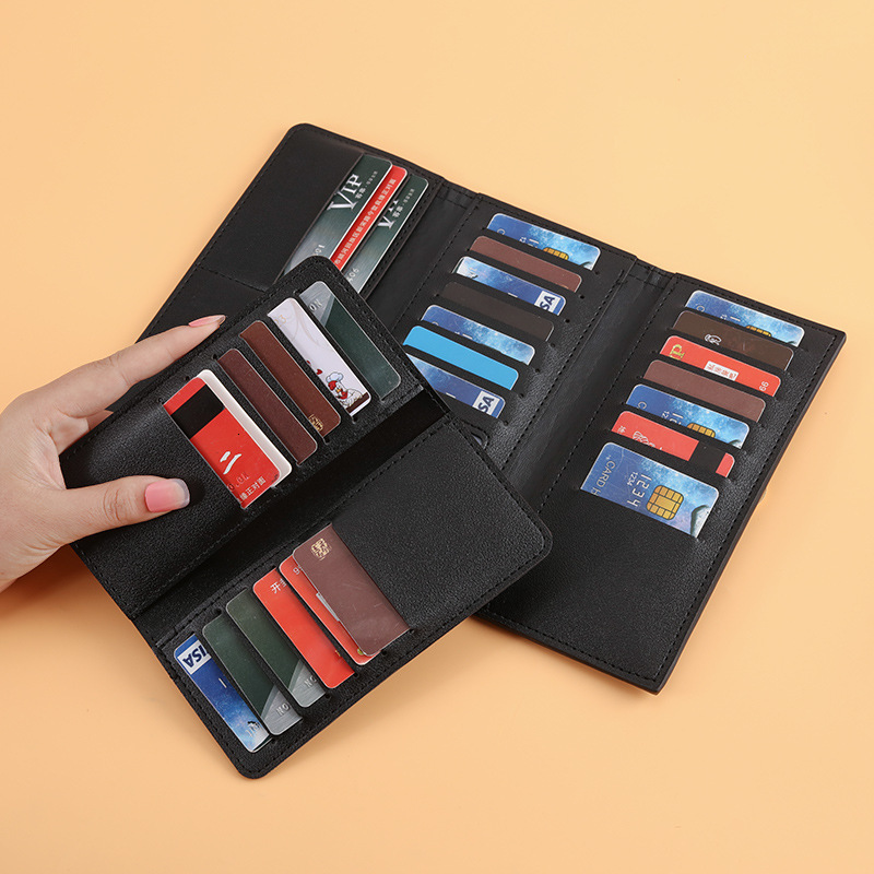 Korean Style Simple Fashion Small Wallet For Women Long Houndstooth Buckle Multi-card Slot Wallet Versatile Japanese And Korean Luxury Bag Clutch For 