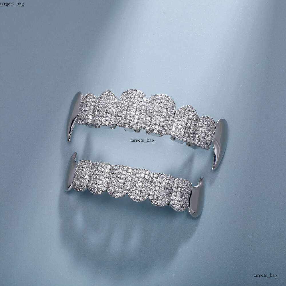 Vampire Fangs Set Full Dia Hip-Hop Cosplay Personality Costume Teeth Bracelet Accessories Rap