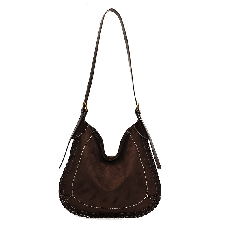 Frosted Vintage Luxury Bag Bag For Designer Bag Women Large Capacity 2025 New Autumn Winter Casual Shoulder Shopping Bag Commuting Tote Bag