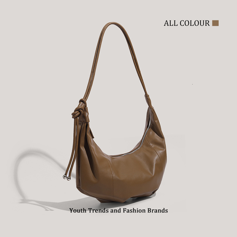 New Large Capacity Croissant Underarm Dumpling Single Shoulder Commuter Versatile Crossbody Bag ddmymoon