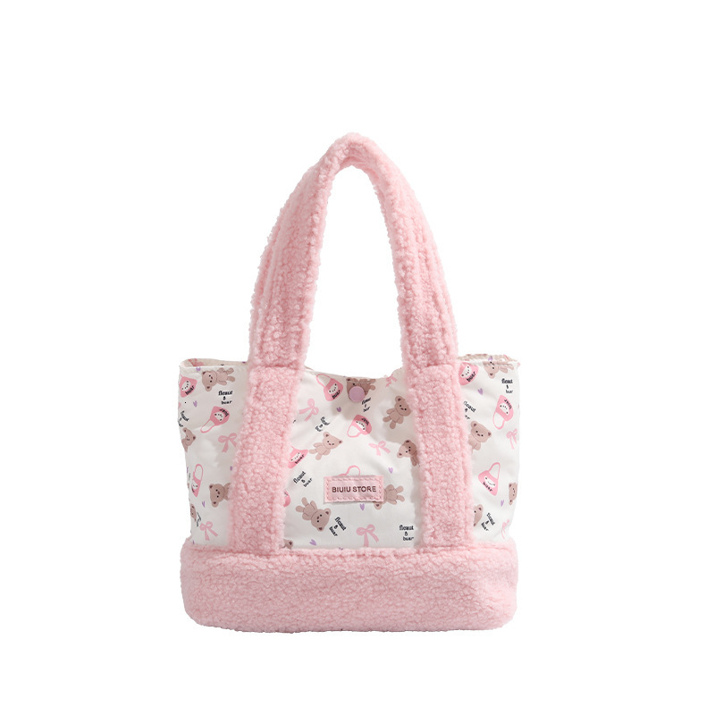 2025 New Bear Tote Bag Fashion Versatile Niche Student Handbag ddmymoon