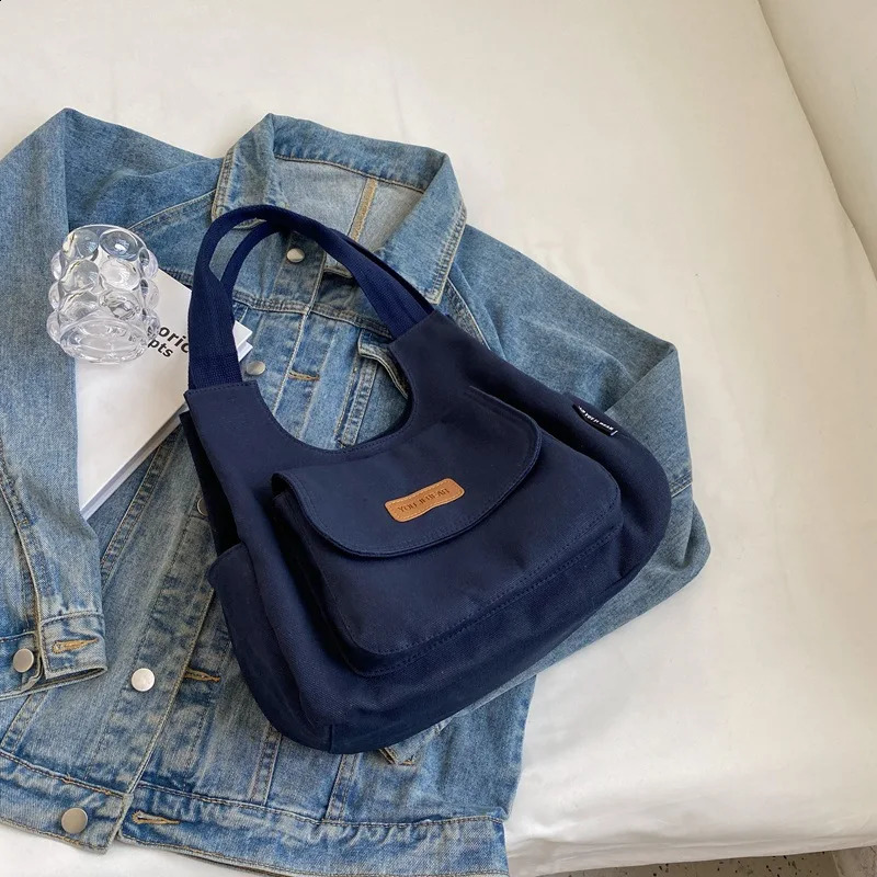 Casual Large Capacity Bag Women Shoulder Bags Fashionable Canvas Tote Bag for Women Versatile Shopping Bags Class Bags 250809