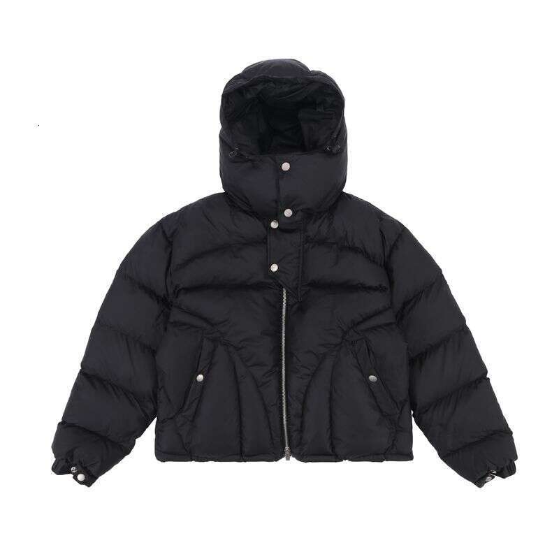 Men's Clothing Club American High Street Functional Style Niche Design Hooded Warm Thick Casual Cotton Jacket