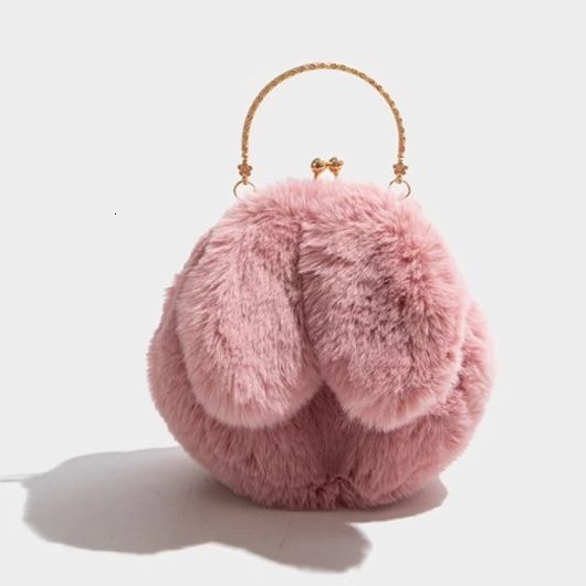 Plush 2025 New Trendy Niche Design High-End Chain Crossbody Bunny Bag ddmymoon