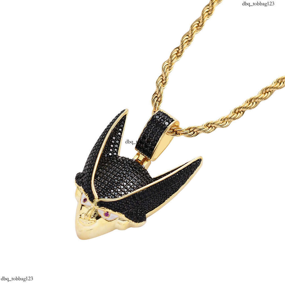 Hip Hop Accessories Dragon Ball Cell Anime Character Pendant Micro Paved Moissanite chain Gold Trendy Street Necklace