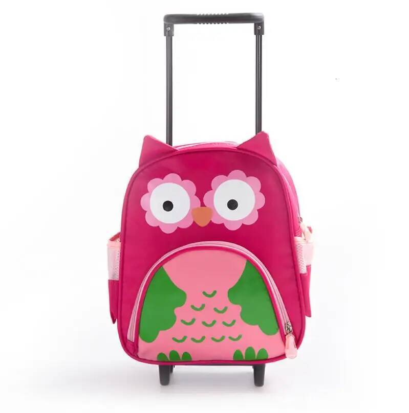 wheeled kid Rolling School double use Children Travel Trolley backpack bags for boys