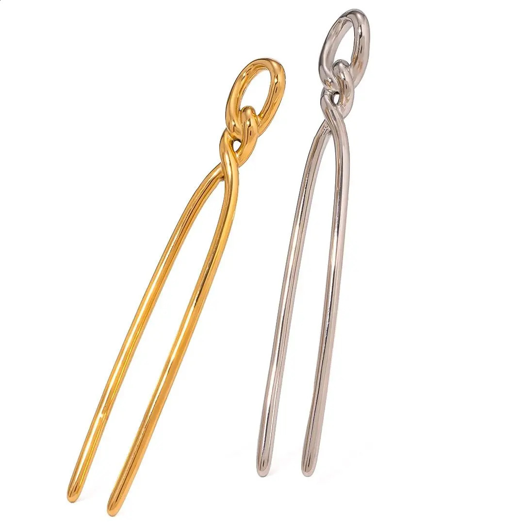 Youthway Stainless Steel 18K Gold-plated Hairpin Metal Hair Accessories For Women Headwear Jewelry Gift 250807