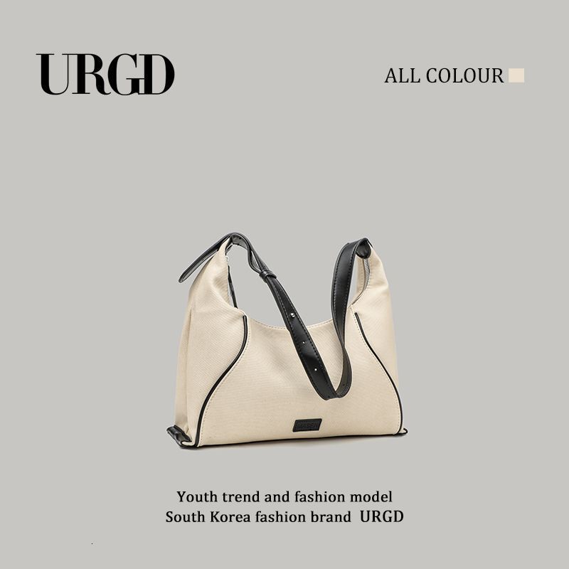 Celebrity Style Oatmeal Hobo Underarm for Women 2025 New Large Capacity Canvas Shoulder Bag ddmymoon