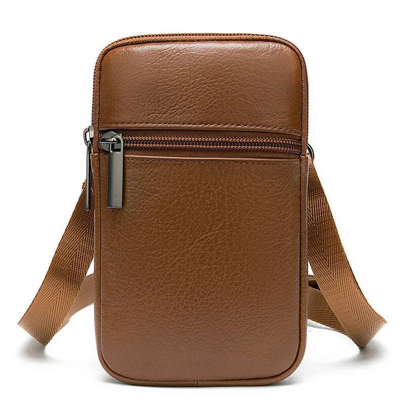 Casual Genuine Leather Messenger Bags Mens For Men Small Phone Men's Shoulder Male Crossbody Bag