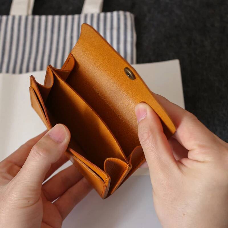 Small Waist Bag Male First Layer Cow Leather Retro Mini Organizer Purses Vintage ID License Wallet Belt Credit Card Bags