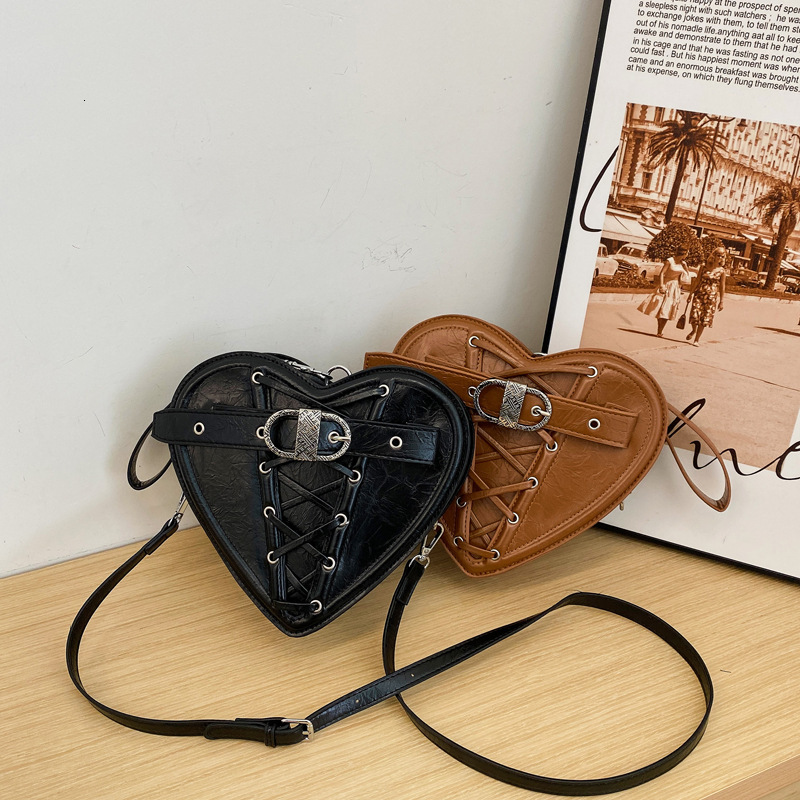 Korean Style Luxury Bag Designer Bag Elegant Design Fashionable Handbag For Women 2025 Autumn New Trendy Single Shoulder Crossbody Heart Bag
