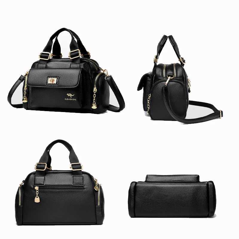 Luxury Designer Purse and Handbag Fashion High Quality Womens Shoulder Bag Large Capacity Soft Leather Locomotive Crossbody Bag Z250809