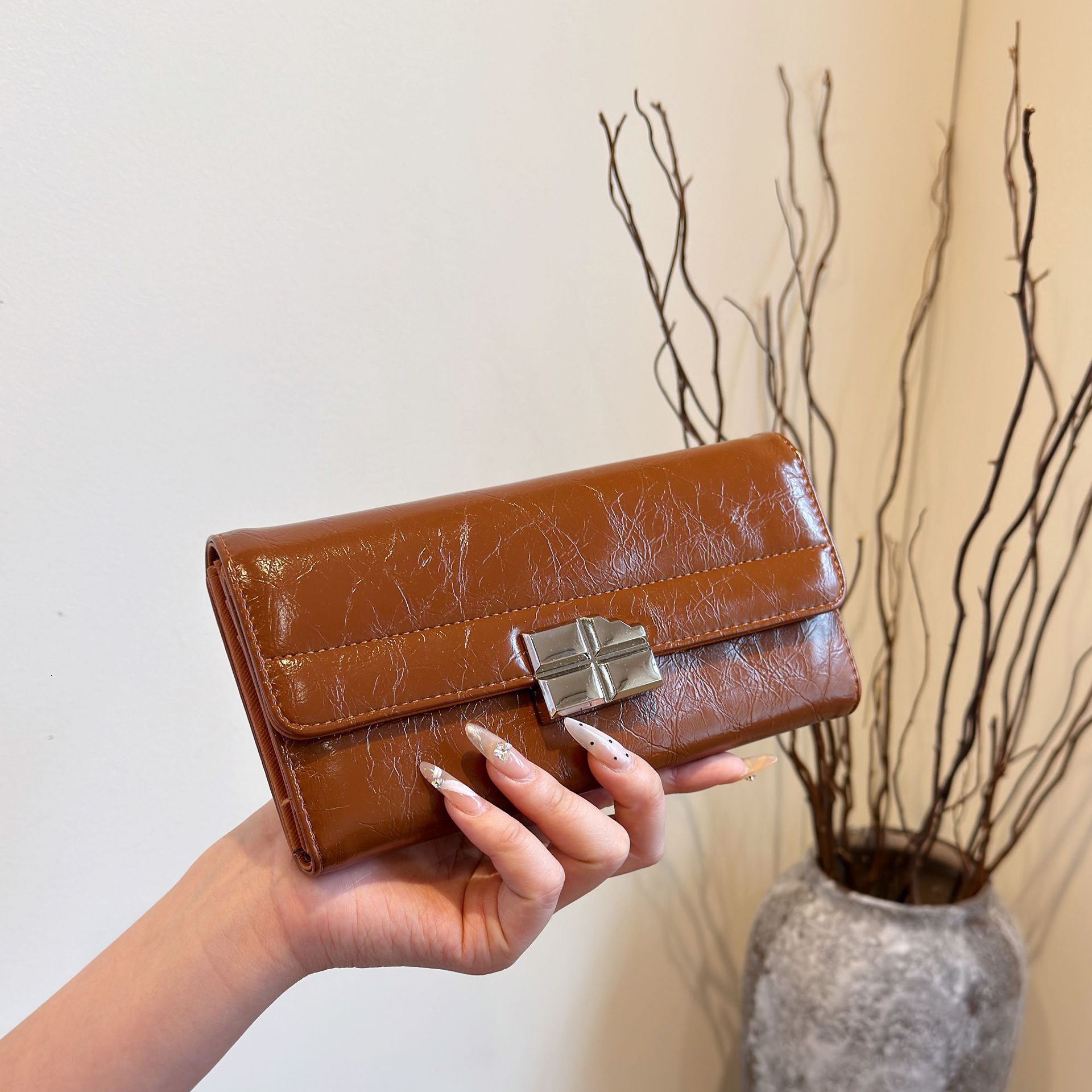2025 Luxury Bag New Cross-border Women's Wallet Card Holder All-in-one Bag Casual Designer Bag Long Multi-card Slot Wallet Trendy Clutch