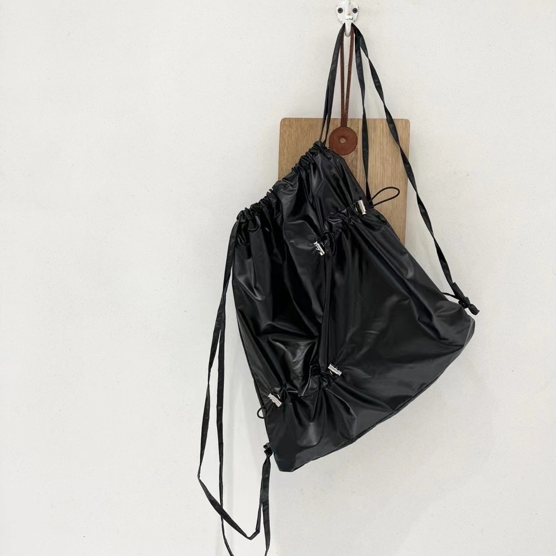 Korean Style Handsome New Niche Drawstring Design Backpack Versatile Large Capacity ddmymoon