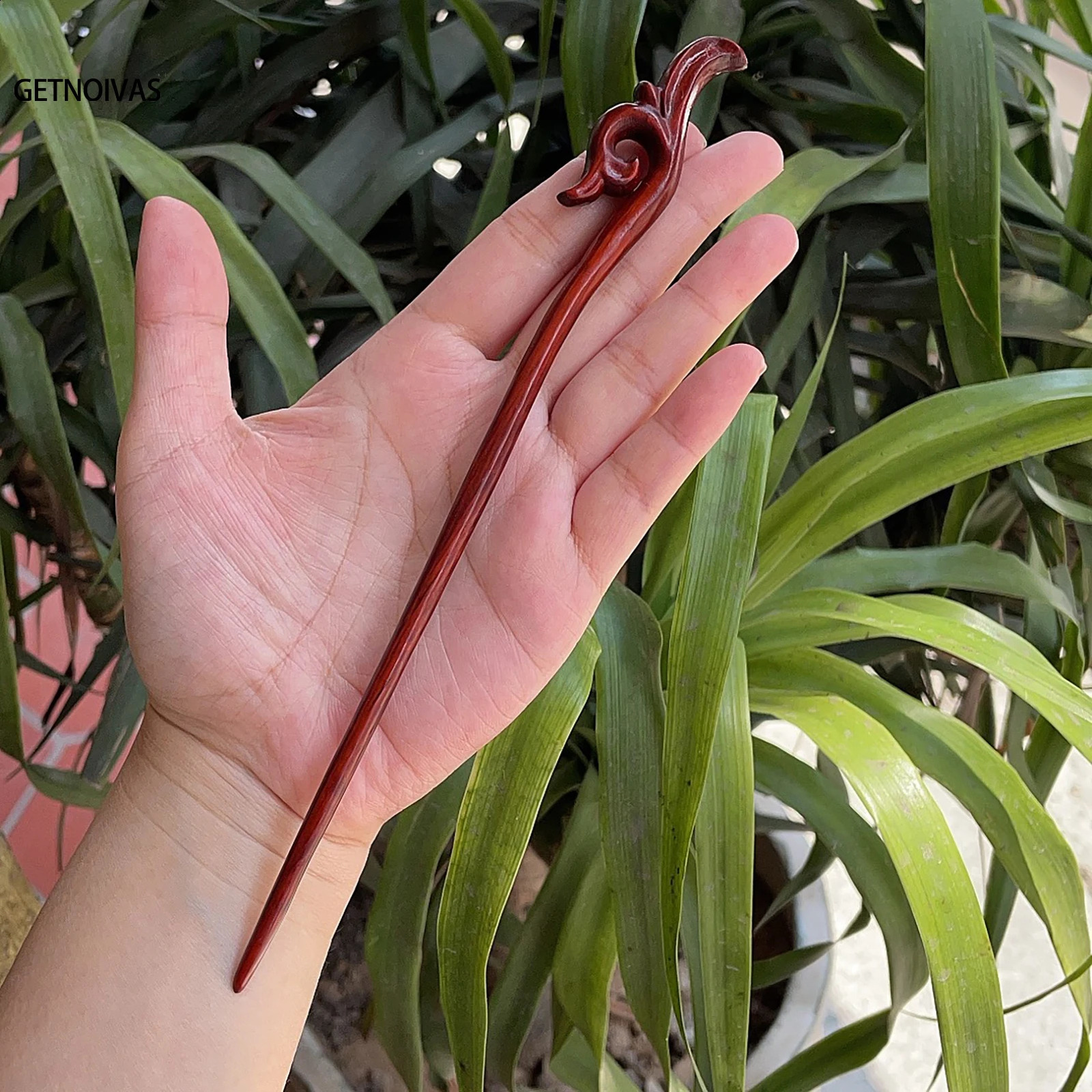 Chinese Retro Style Hair Stick Wooden Handmade Carved Hairpin Hollow Out Hairpin Women Hair Styling Tools Hair Accessories 250807