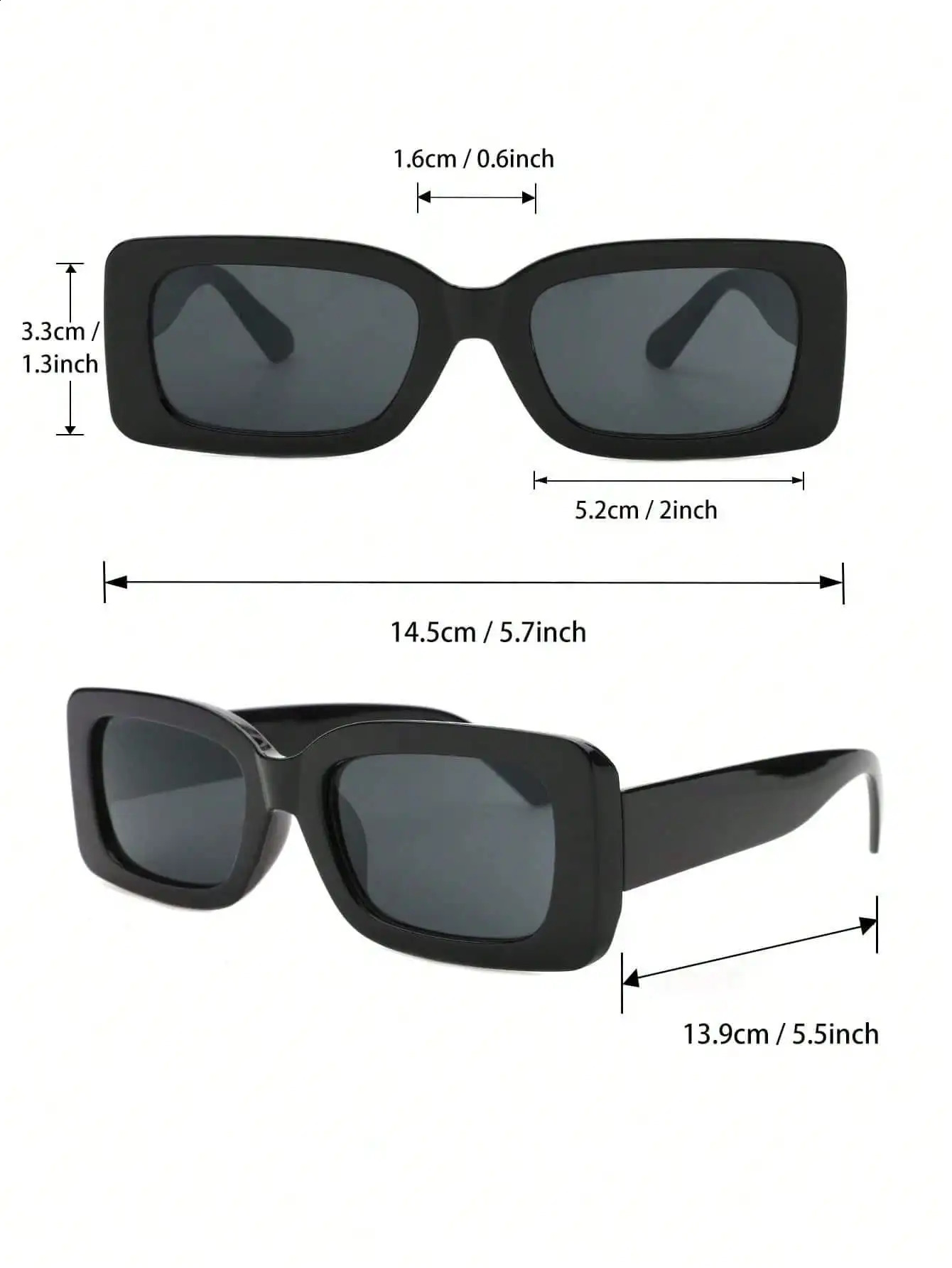 3PCS Unisex Cat Eye Round Square Plastic Frame Fashion Sunglasses For Outdoor Travel Hiking 250805