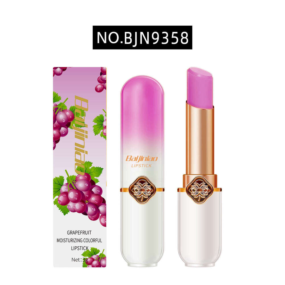 Cosmetic Peach Hydrating Moisturizing Nourishing Repairing Smooth Lipstick Base Color Changing Temperature Lip Balm Free shipping Free shipping