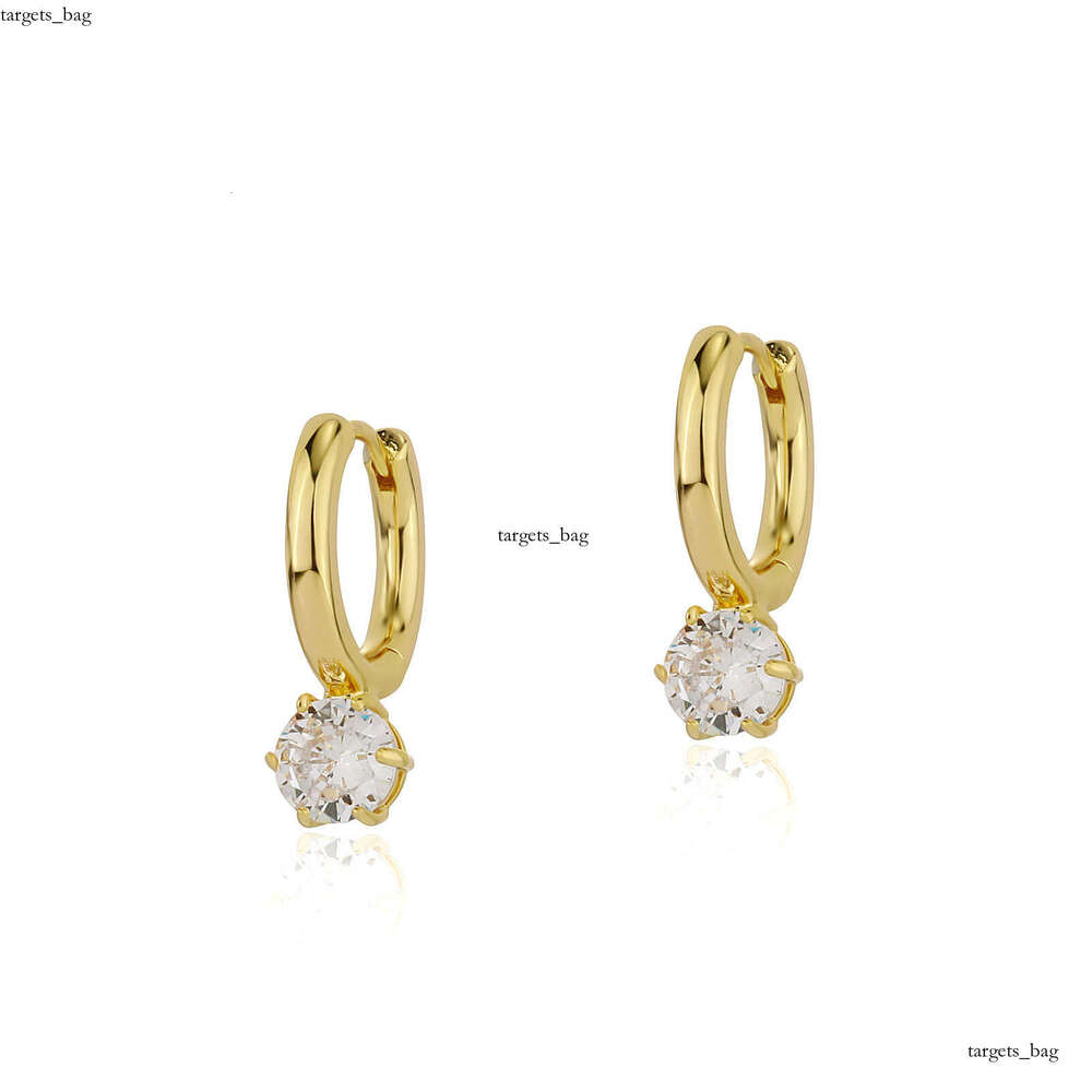 Super Shiny Simple Zircon Internet Celebrity Single Dia Elegant Earrings Small Studs Men's Trendy Ear Jewelry