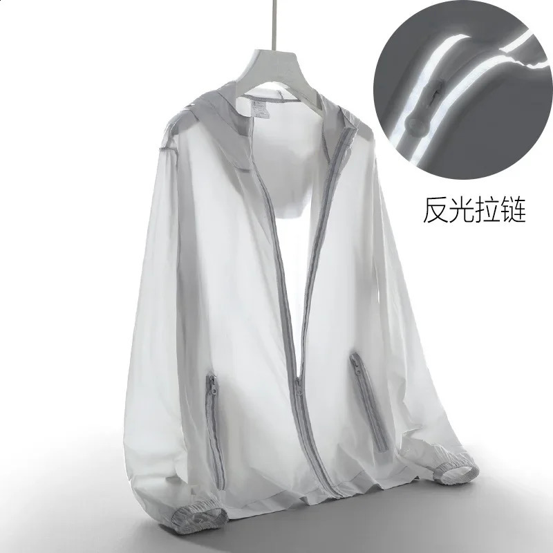 Summer 50 UV Sun Protection Mens Clothing Skin Coats Breathable Cooling Nylon Silk Hooded Windbreaker Men Casual Jackets 8XL 250809