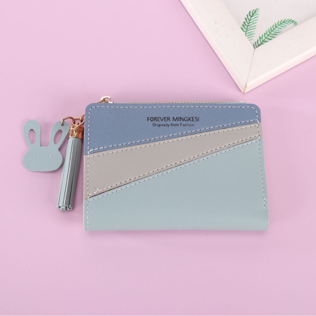 New Women's Short Wallet Zipper High-end Feel Coin Purse Female Student Luxury Bag Korean Fashion Multi-color Cute Style