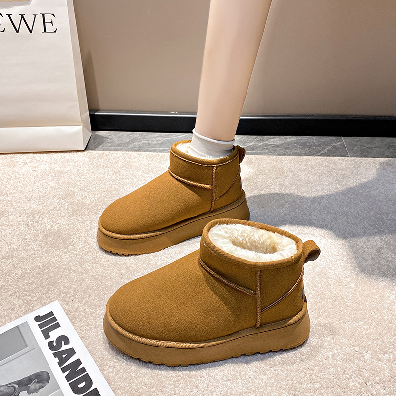 hot Free delivery designer woman boots Snow boots with short sleeves and plush insulation anti slip cotton boots