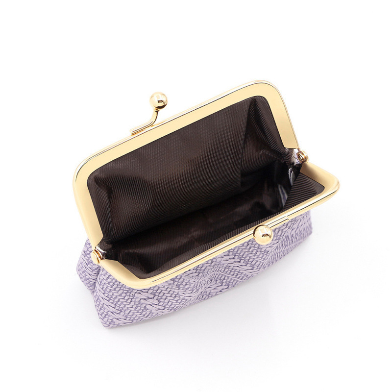 New Portable Simple Mini Coin Purse Clip Bag Clutch Key Bag Earphone Bag Card Luxury Bag Holder Lipstick Bag