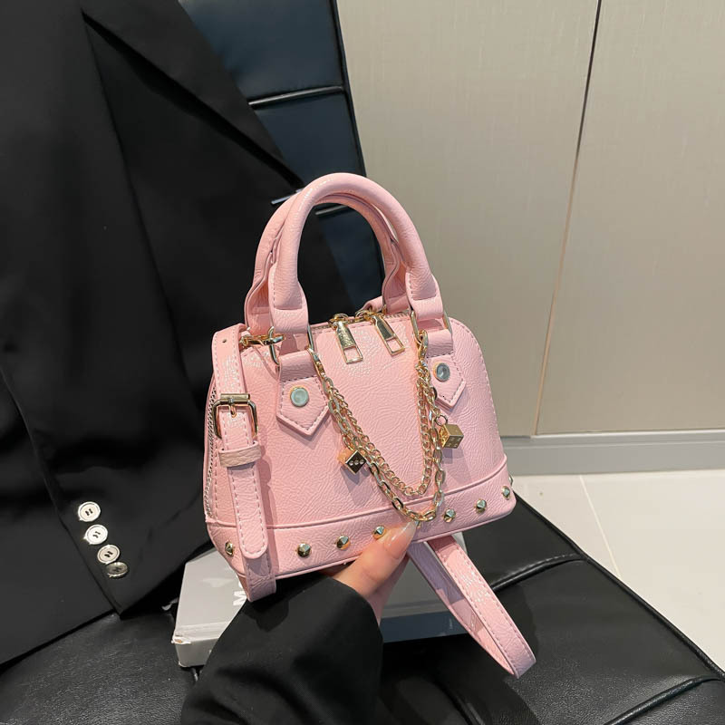 Free Shipping Designer Bag Luxury Bag High-end Rivet Shoulder Bag For Women 2025 Summer New Crossbody Bag Simple Fashion Mini Handbag Shell Bag