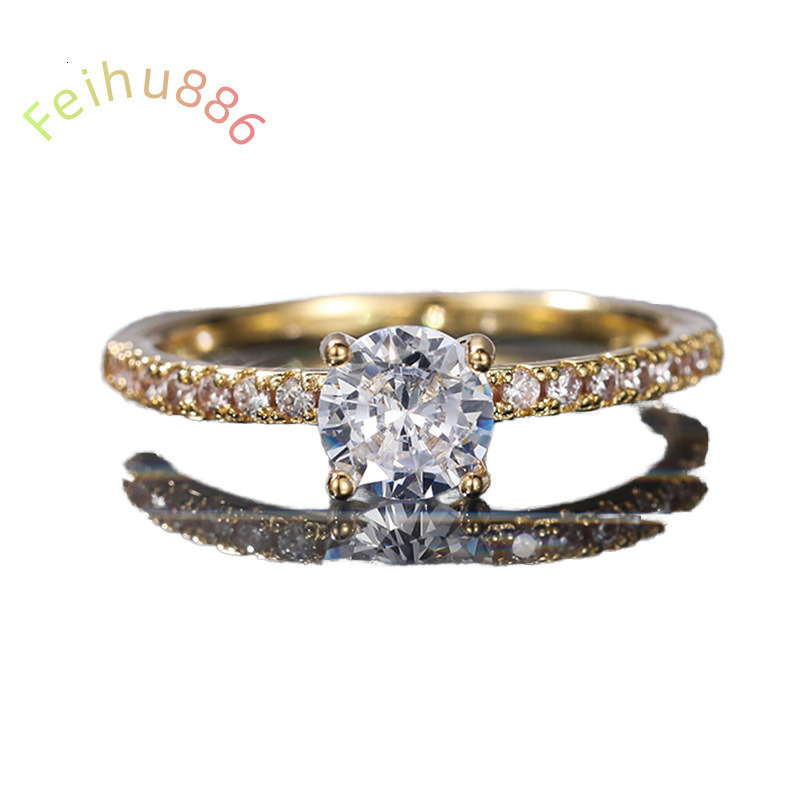 18K Gold Fashion Ring Lab Diamond Engagement Moissanite Heart Shaped with Private Label Customizable Diamond Ring