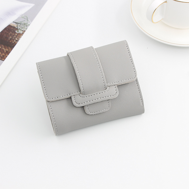 New Korean Style Women's Short Wallet Candy Color Drawstring Small 70% Off Coin Purse Student Short Luxury Bag Wallet Money Clip