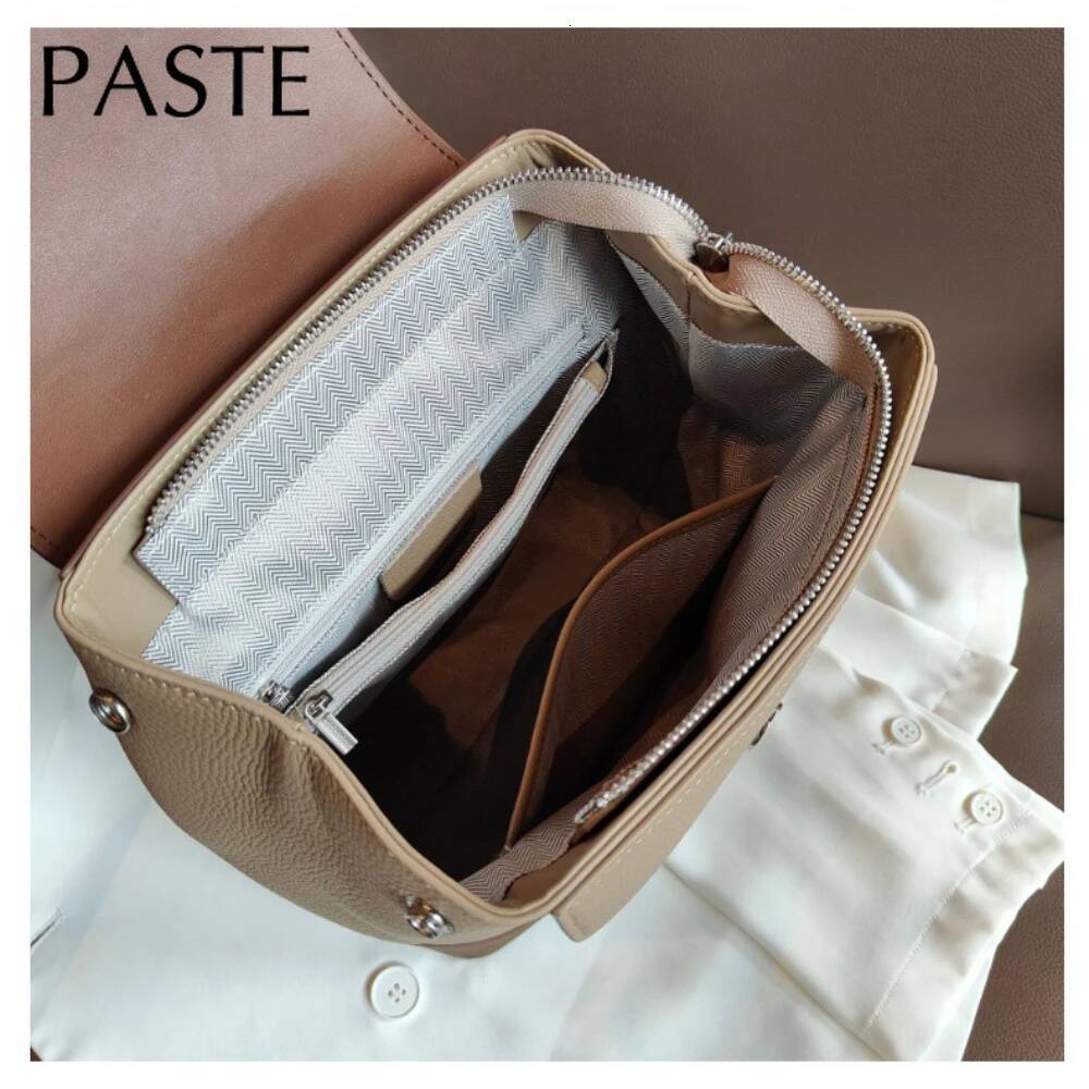 2024 Pink Hit-color Women's Fashion Backpack Luxurious Matte Suede Cow Leather College Students Bagpack Lovely Rucksack