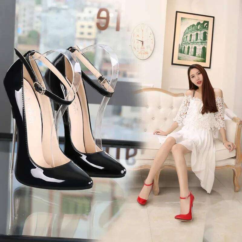 2024 Fashion Thin High 16cm Pumps Woman Emerald Women's Heels Party Office Wedding Shoes Large Size 45 46