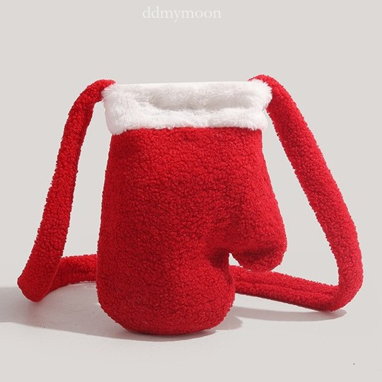 Plush 2025 New Niche Gloves Stylish Single Shoulder Crossbody Bag ddmymoon