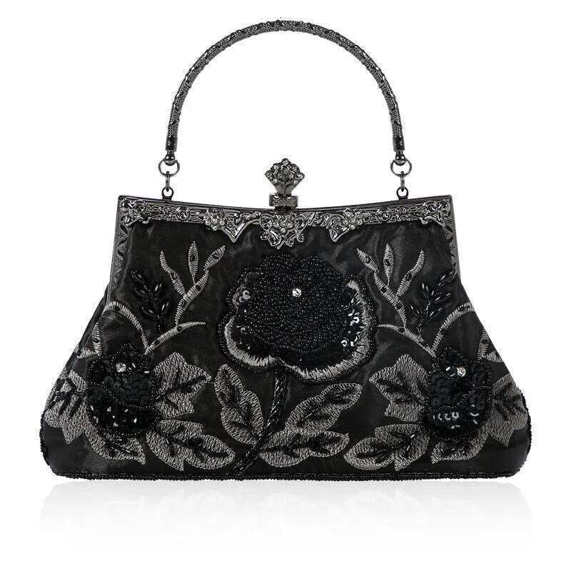 Bead Embroidery Women Evening Dias Shell Lady Small Day Clutches Party Dinner Bag Wedding Bridal Pearl Handbags Purse