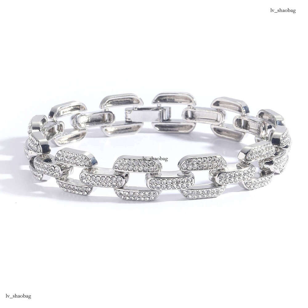 for Men 12mm Geometric Full Dia Alloy Necklace Men's Trendy Brand Personality Accessory