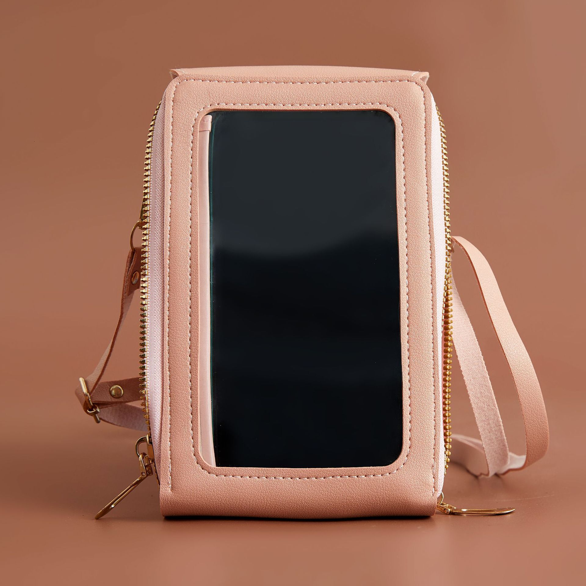 Cross-border Vertical Phone Bag Crossbody Fashion Luxury Bag Bag Mini Coin Purse Women's High-end Handbag Zipper Phone Bag