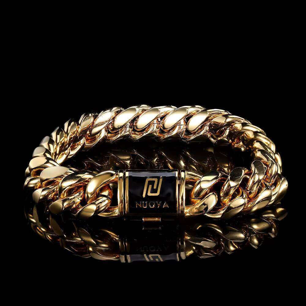 NUOYA Mens Fashion Bracelet Custom Bracelets Stainless Steel Jewellery