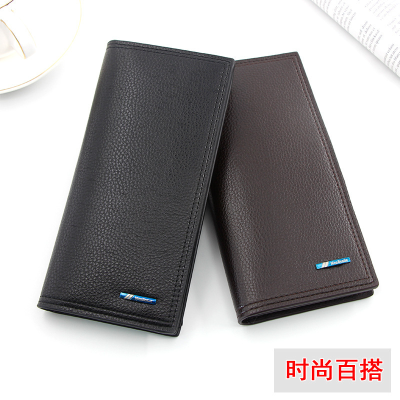 New Casual Long Men's Wallet Simple Large Capacity Men's Clutch Coin Purse Luxury Bag Card Holder Money Clip