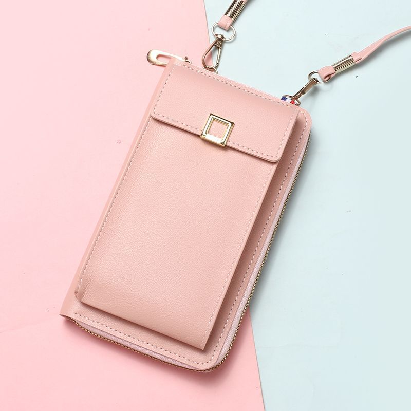 Solid Color Mini Bag Korean Version 2025 New Vertical Phone Bag Women's Luxury Bag Casual Shoulder Crossbody Bag Coin Purse Bag