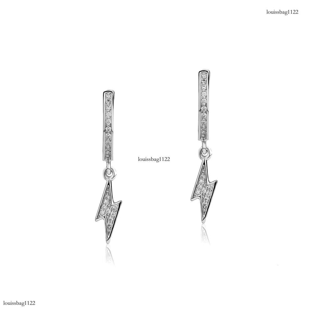 Lighing Men Zircon Versatile High-End for Women Hip-Hop Niche New Earrings