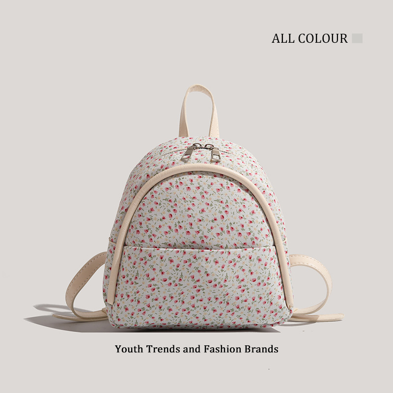 Women Lightweight Floral Student School Bag Fashionable Backpack for Girls ddmymoon