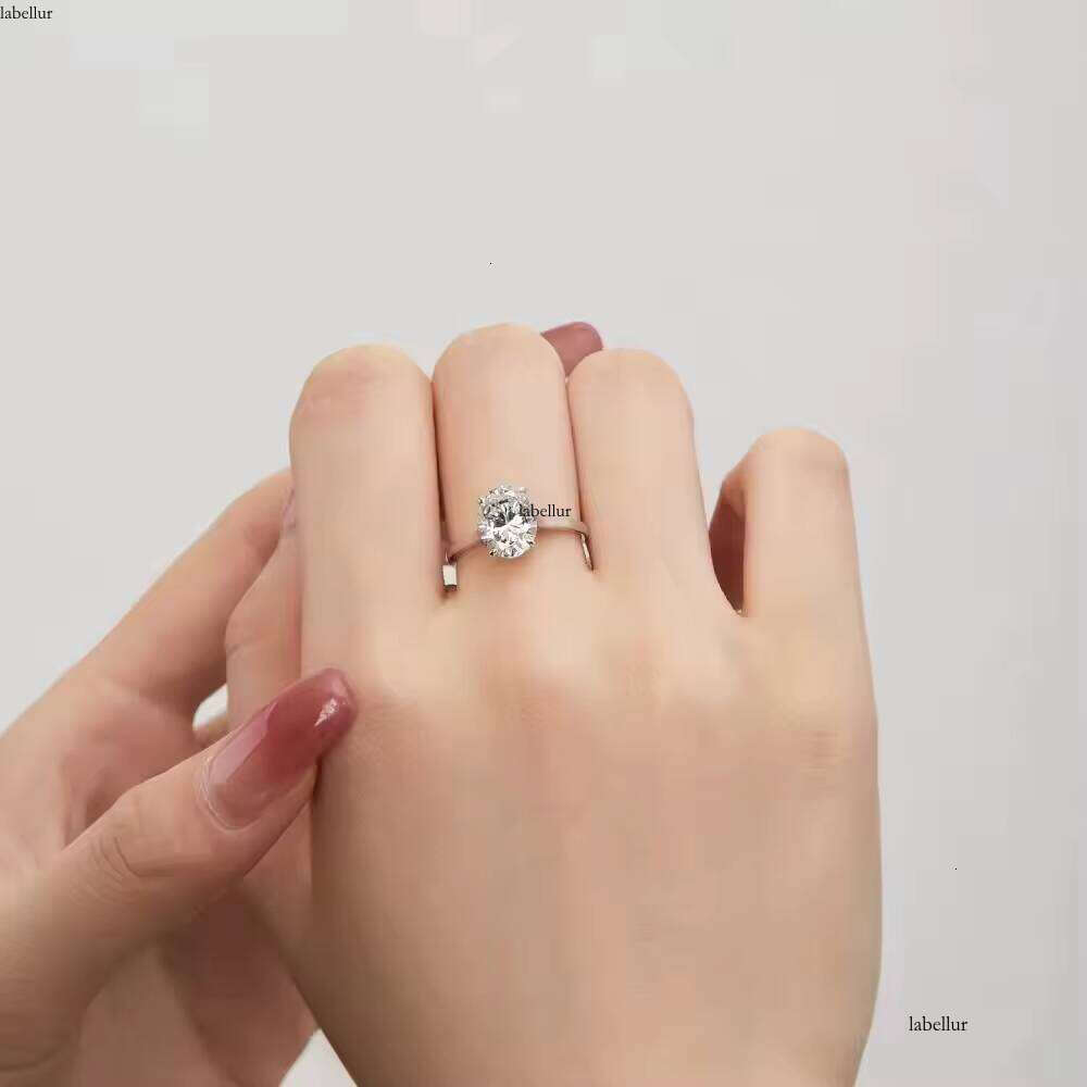 High Sense Zircon Dia S Sterling Sier Ring Temperament Exquisite Wedding Series Fashion Jewelry