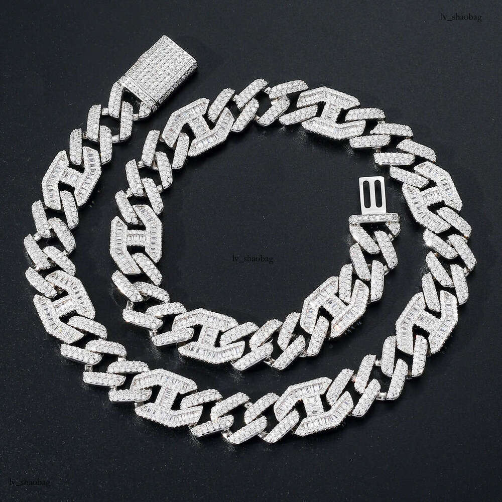 for Men Three to One Flip Clasp 15mm Wide Strip Cuban Chain Hip-Hop Men's Necklace