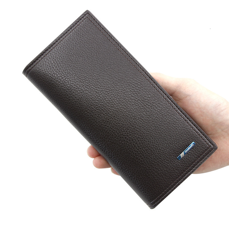 New Casual Long Men's Wallet Simple Large Capacity Men's Clutch Coin Purse Luxury Bag Card Holder Money Clip