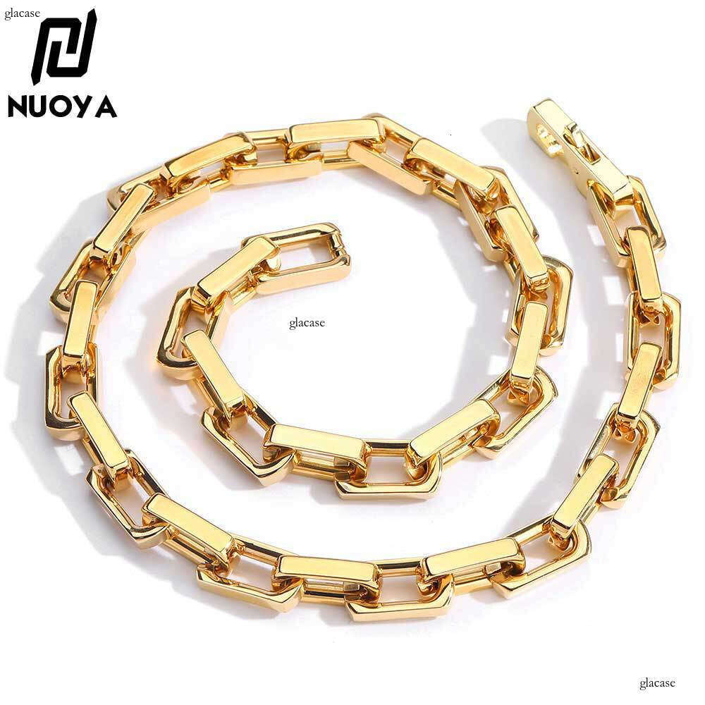 Hip Hop 9mm Stainless Bamboo Chain Trendy Brand Personality Titanium Steel Necklace Men's Jewelry