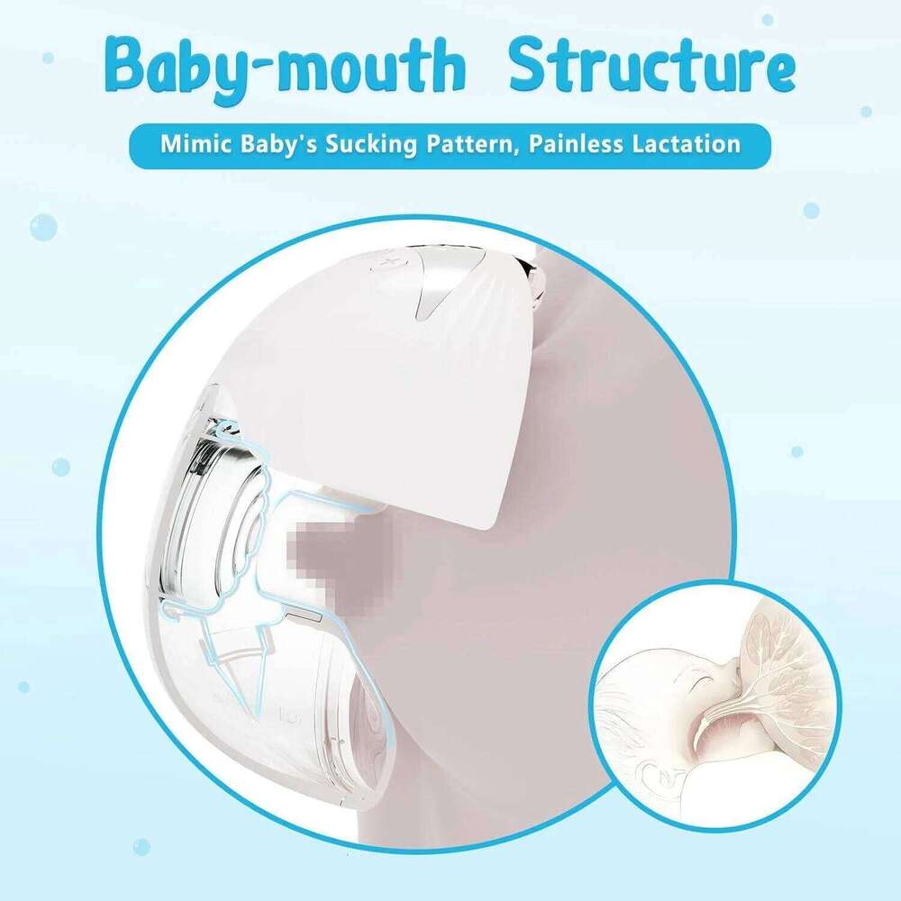 Electric Wearable Breastmilk Handsfree BPA Free Low Noise Powerful Suction 4 Mode&12 Level Shell Shape Wireless Breast Pump